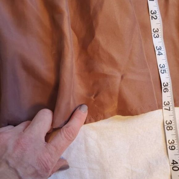 Ann Taylor LOFT Lot of 2 Silk Dresses Size 4 Green Brown - Picture 9 of 12